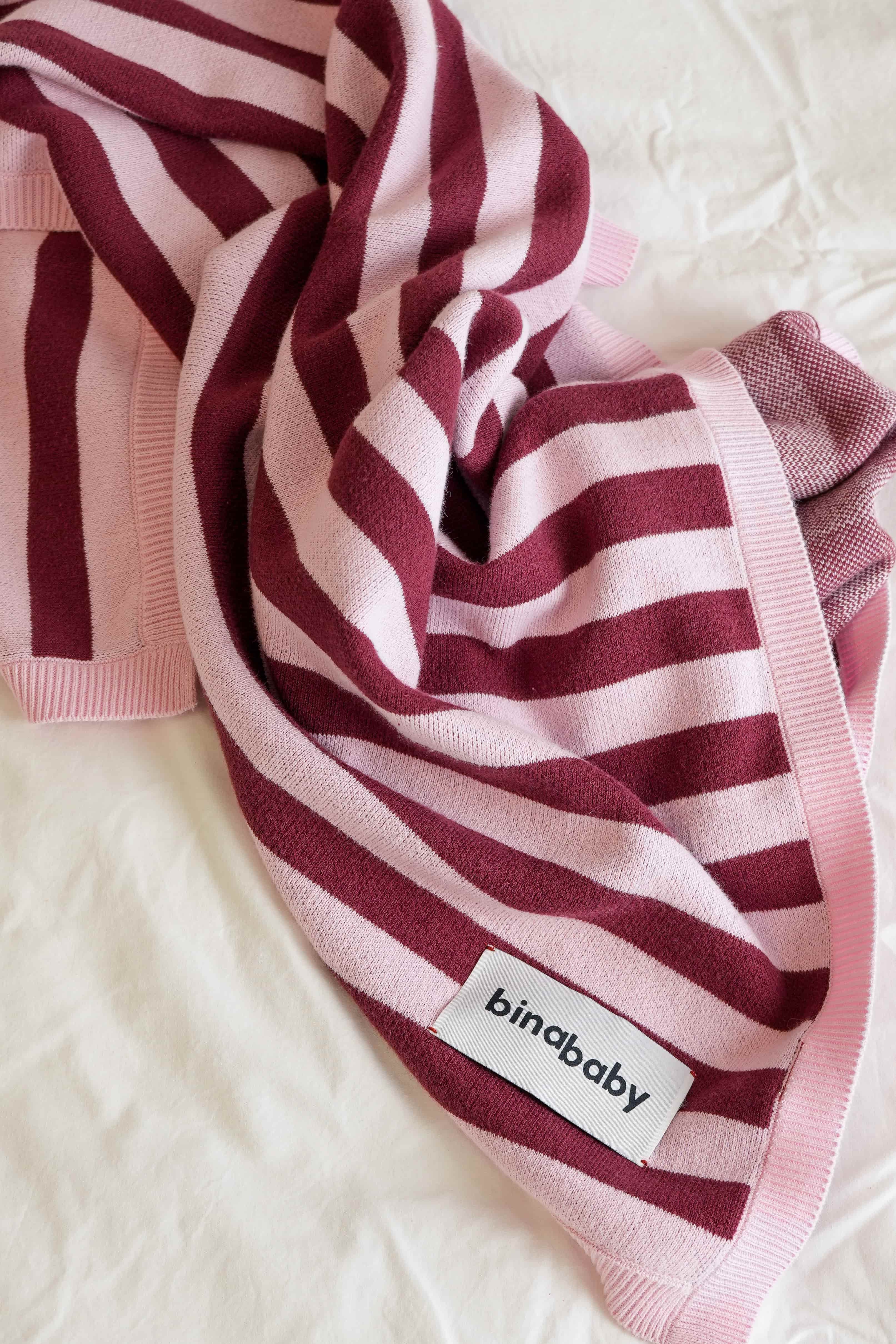 Pink & Burgundy Blanket