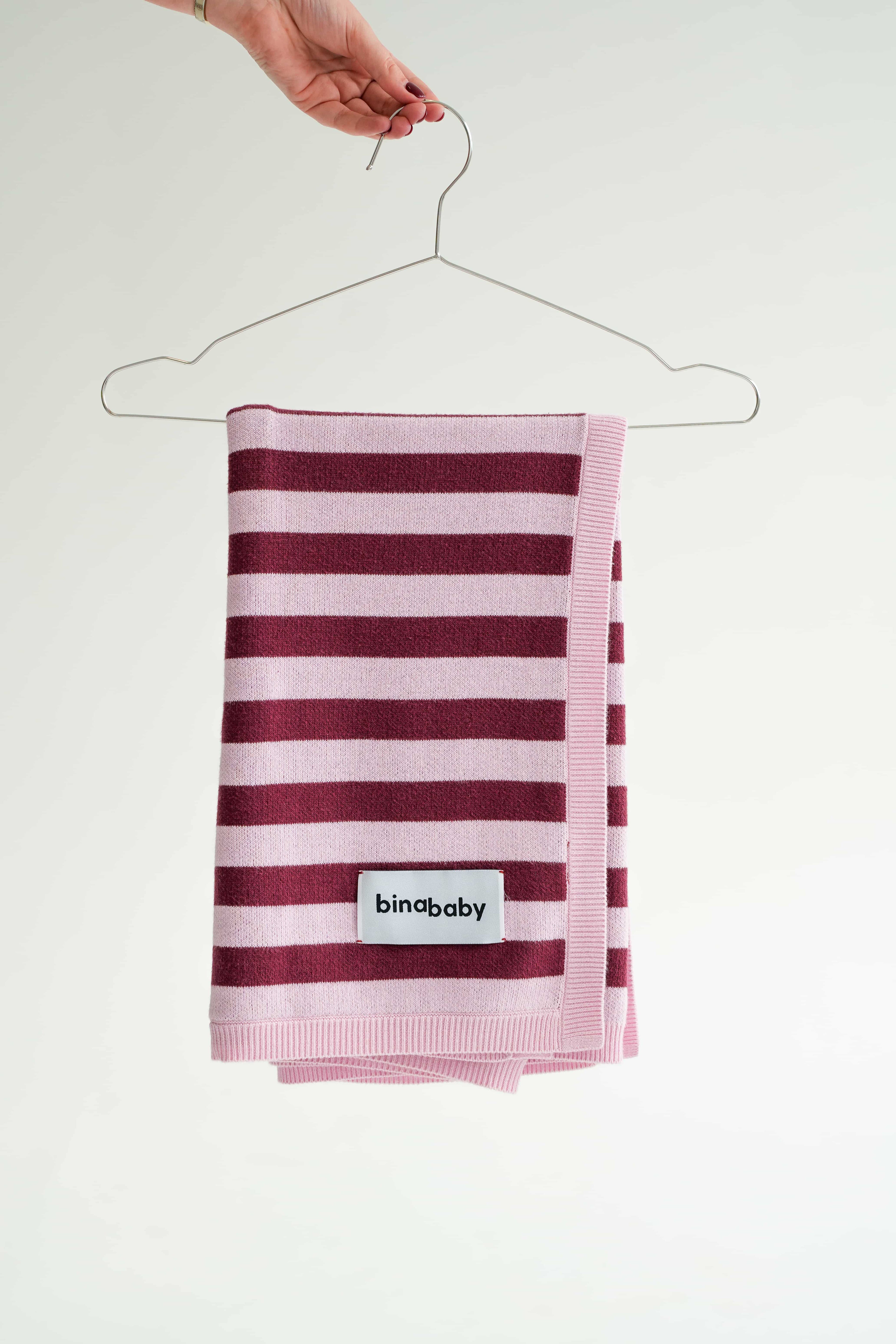 Pink & Burgundy Blanket